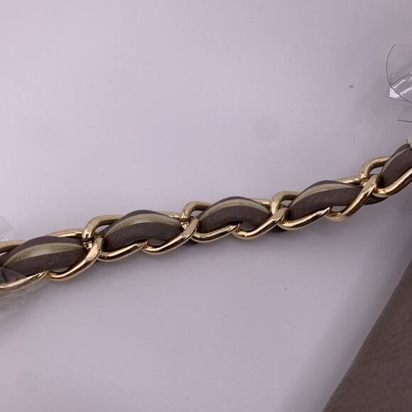 NWT BCBG Paris Taupe Fringe Foldover Crossbody Bag - Picture 12 of 15